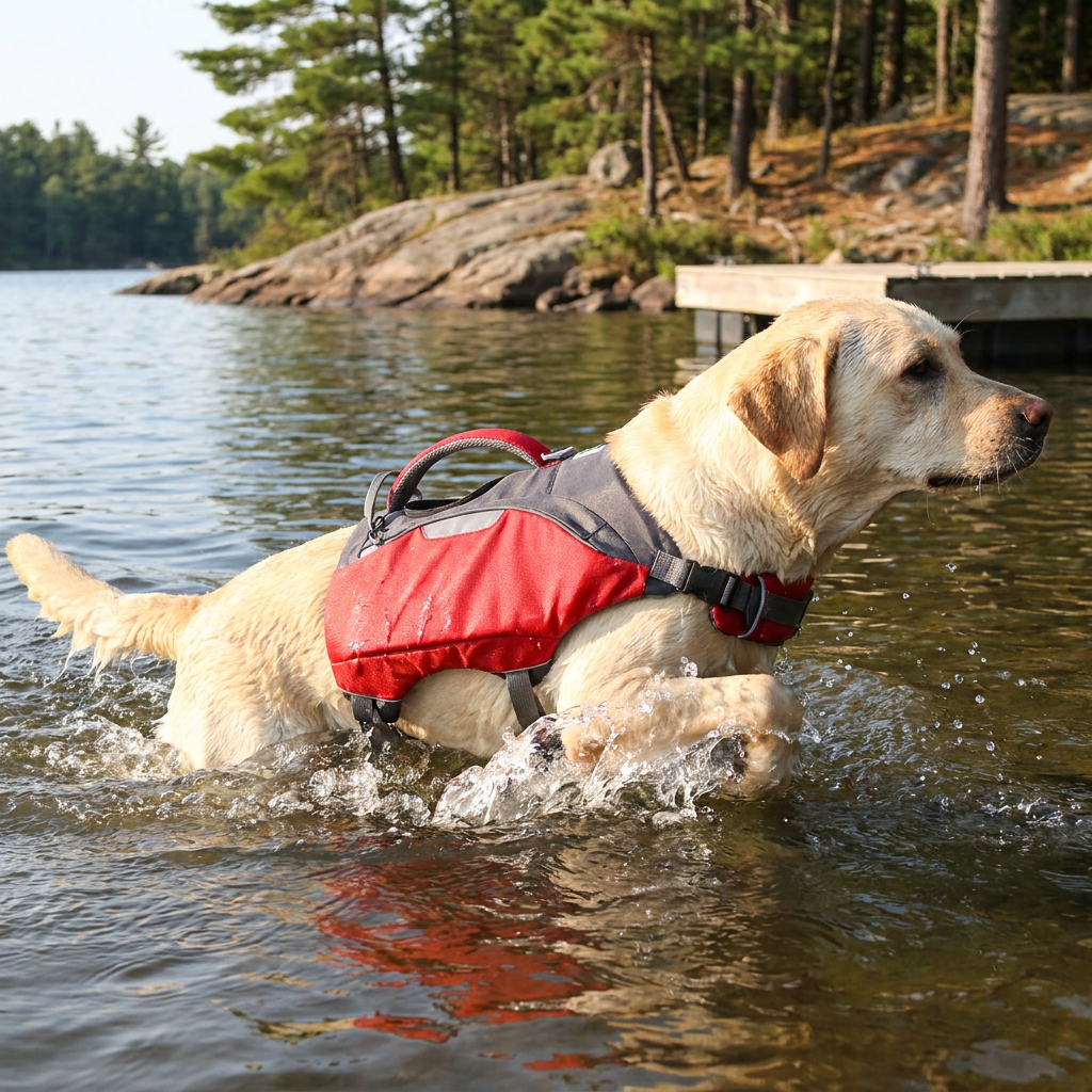 Pet Life Jacket Backpack lifestyle