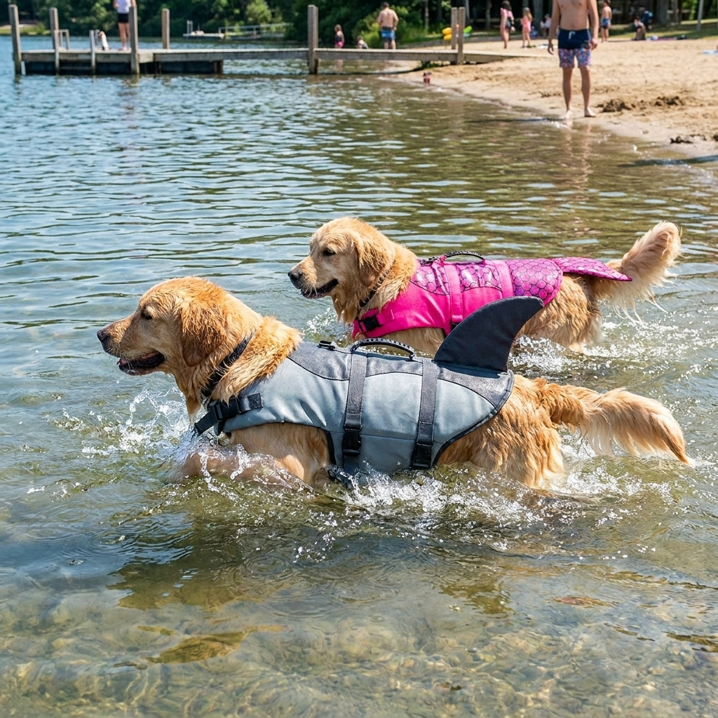 Pet Swim Life Jacket Vest lifestyle
