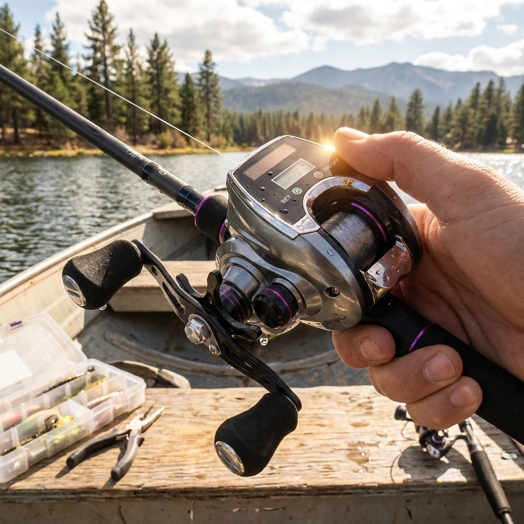 Line Counter Fishing Reel lifestyle