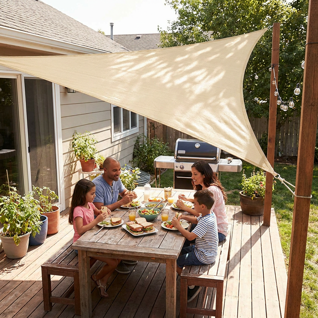 Triangle Sunshade Canopy lifestyle